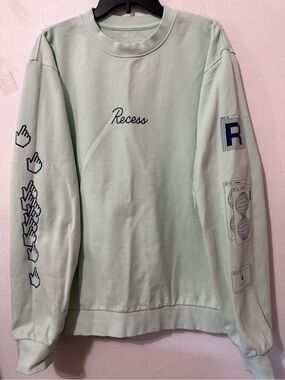 Recess Sweatshirt Size XL 100% Cotton Made In USA Unisex